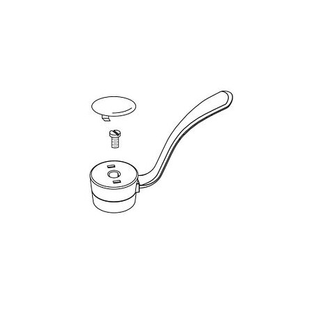 Moen Lever Handle Kit, 1 Handle Lav, 4" 93390